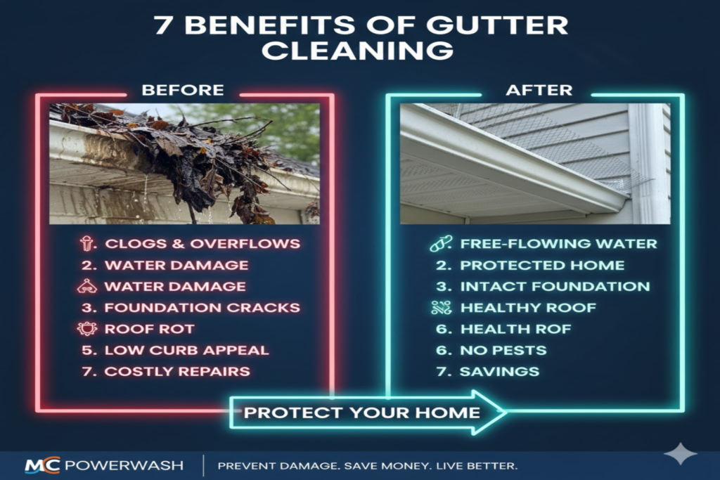 7 Benefits of Gutter Cleaning