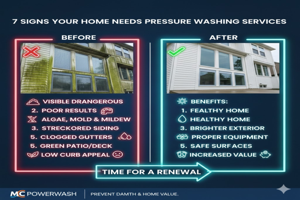 7 Signs Your Home Needs Pressure Washing Services