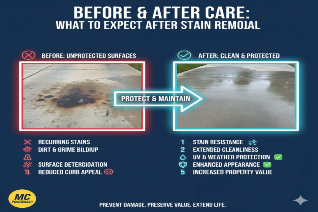 Before & After Care: What to Expect After Stain Removal