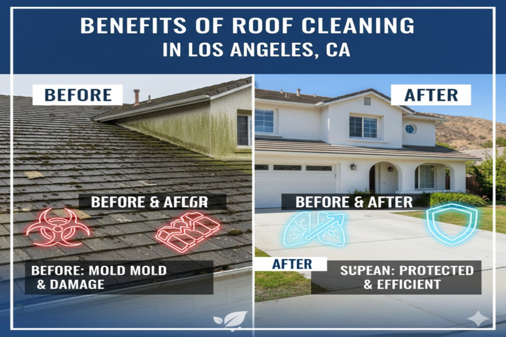Benefits of Roof Cleaning in Los Angeles