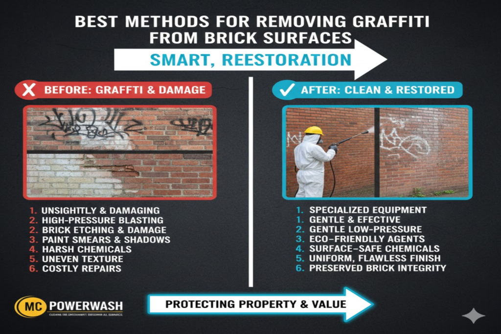 Best Methods for Removing Graffiti from Brick Surfaces