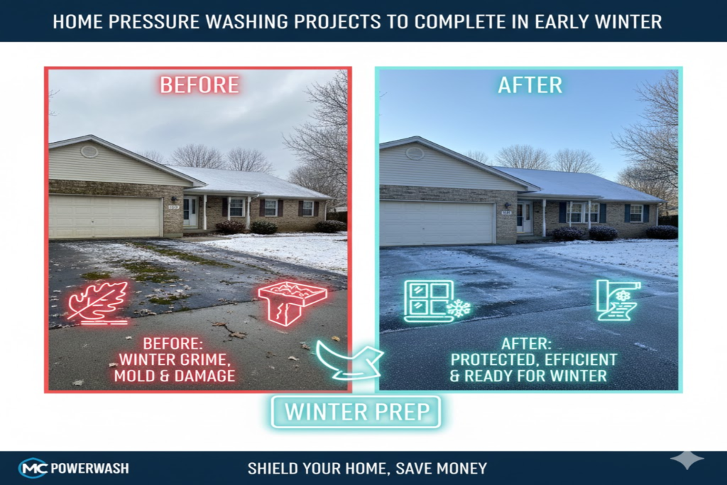 Home Pressure Washing Projects to Complete in Early Winter