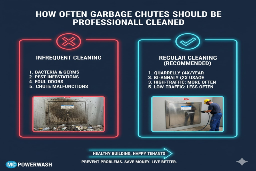 How Often Garbage Chutes Should Be Professionally Cleaned