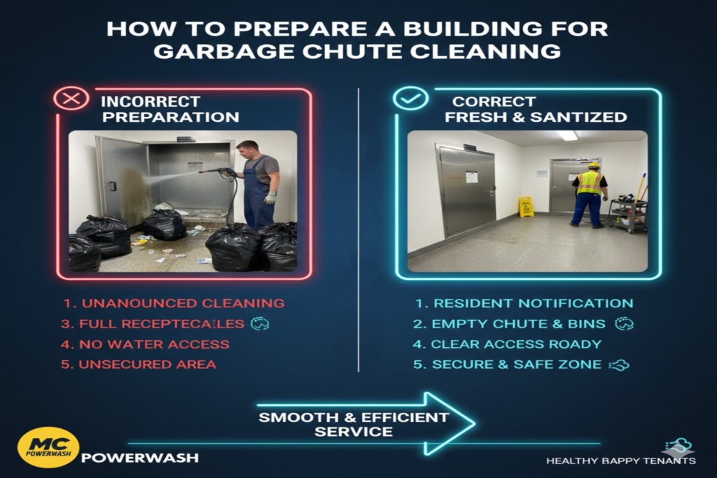 How to Prepare a Building for Garbage Chute Cleaning