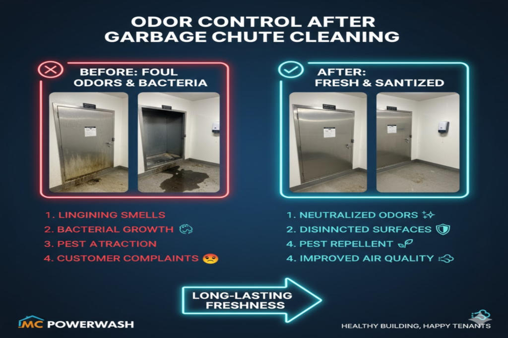 Odor Control After Garbage Chute Cleaning