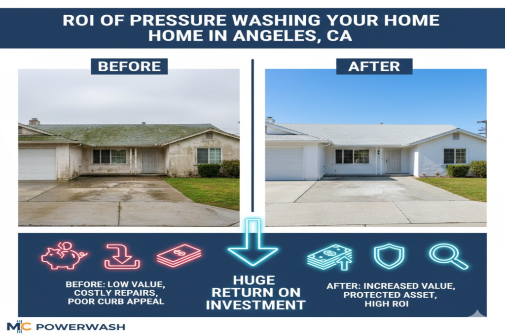 ROI of Pressure Washing Your Home in Los Angeles