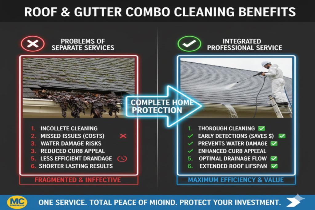 Roof & Gutter Combo Cleaning Benefits
