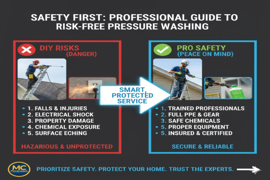 Safety First: The Professional Guide to Risk-Free Pressure Washing