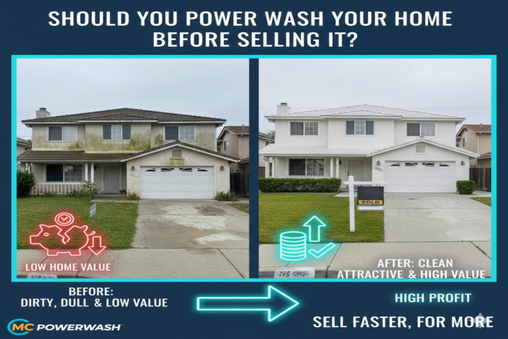 Should You Power Wash Your Home Before Selling It?