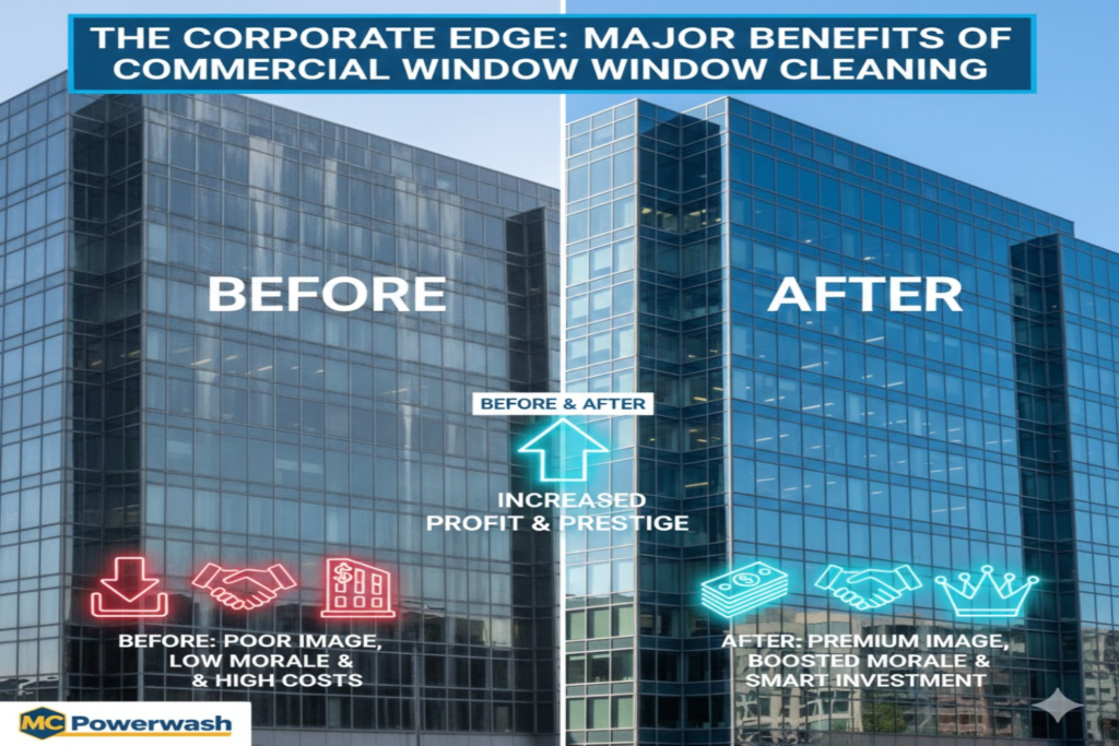 The Corporate Edge: Major Benefits of Commercial Window Cleaning