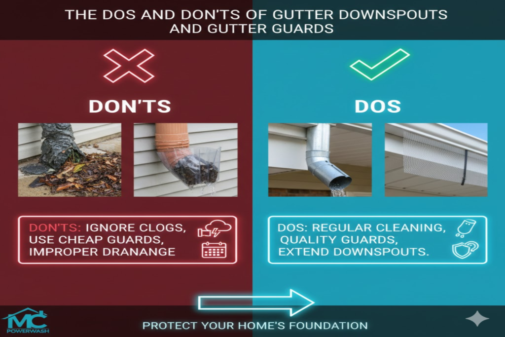 The Dos and Don’ts of Gutter Downspouts and Gutter Guards