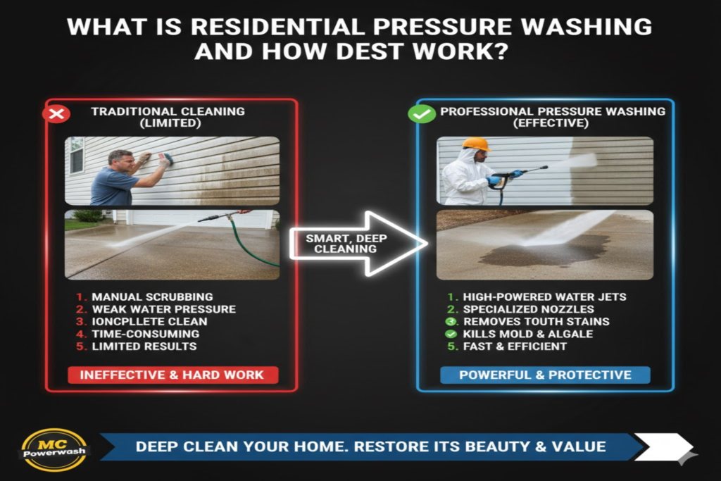 What is Residential Pressure Washing and How Does It Work?