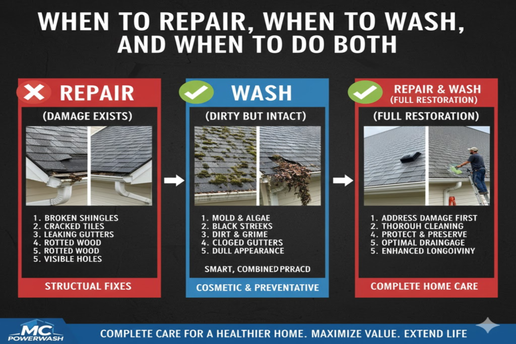 When to Repair, When to Wash, and When to Do Both